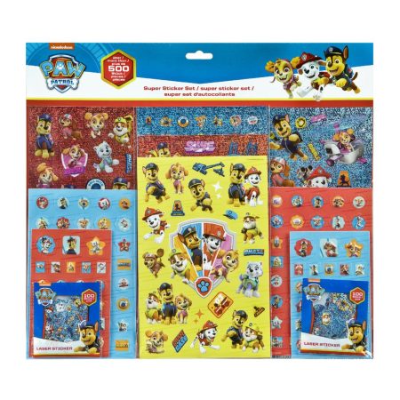 Nagy matricakészlet 500 db Paw Patrol