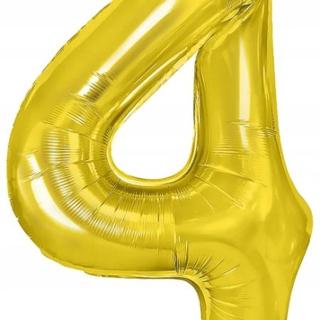 4-es számú fólia lufi arany 40 cm