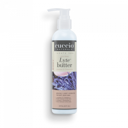 Cuccio Ultrakönnyű Testvaj Levendulával és Kamillával - Lyte Butter Ultra Sheer Lavender & Chamomile (237 ml)