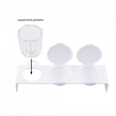 Porcelánpor És Liquid Pohár Tartó Műanyag ()