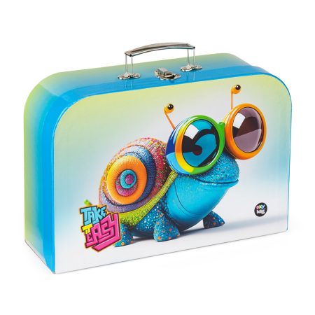 Laminált bőrönd 34 cm crazy animals Csiga