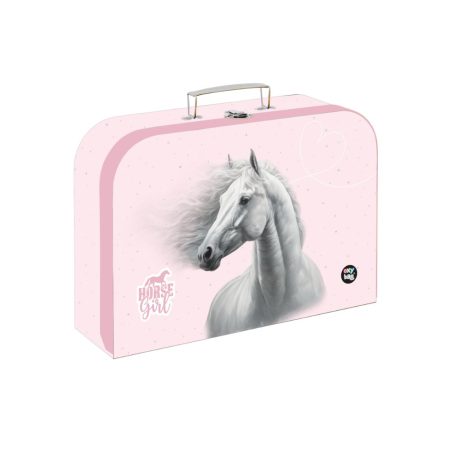 Laminált bõrönd 34 cm Romantikus ló Horse girl