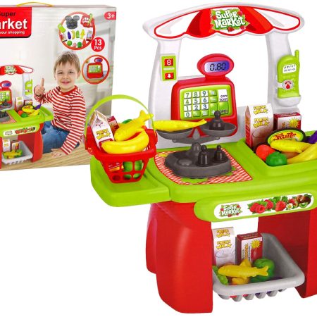 Gyermek szupermarket kiegészítőkkel