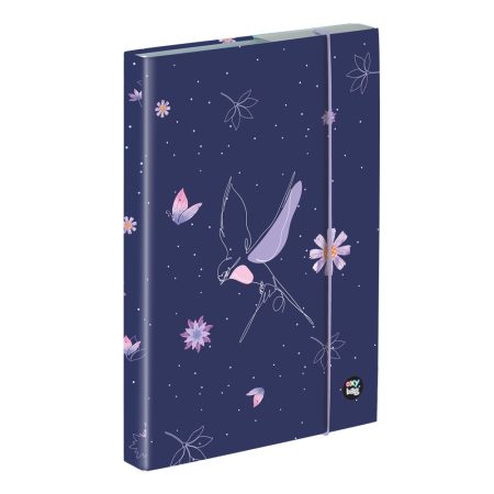 Füzetbox A4 Flowers Lila