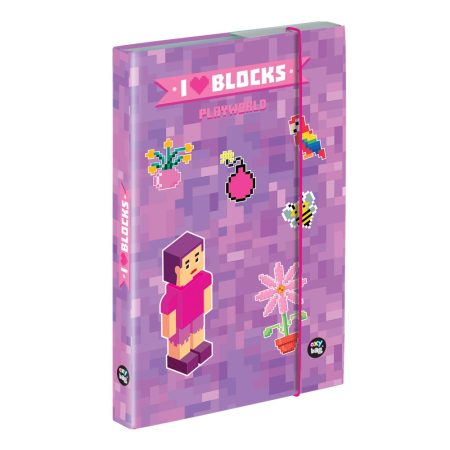 Füzetbox A4 Playworld Girl Pixel