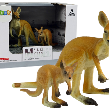 Kenguru figura babával