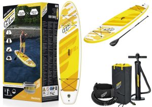 Felfújható SUP evezős deszka kiegészítőkkel Bestway 65348 Aqua Cruise 320 cm