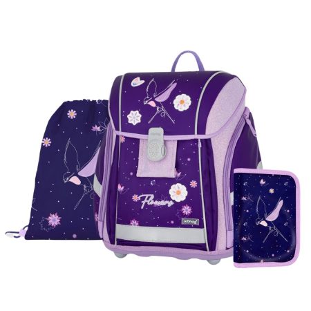 3 részes szett PREMIUM Light Flowers lila