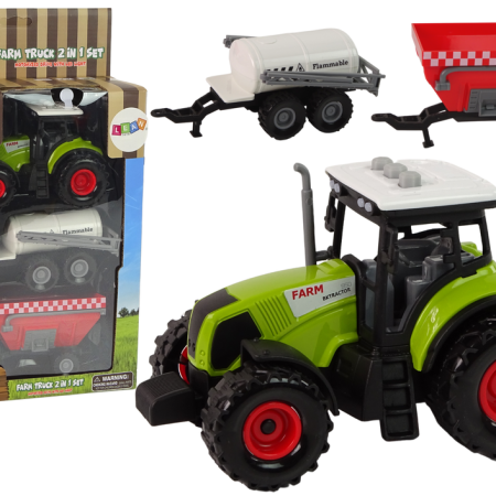 Nagy traktor pótkocsikkal