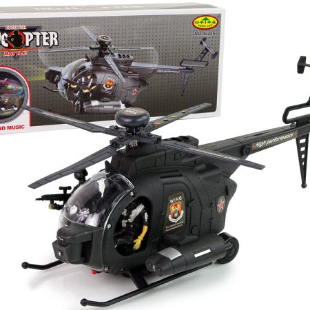 Fekete katonai helikopter