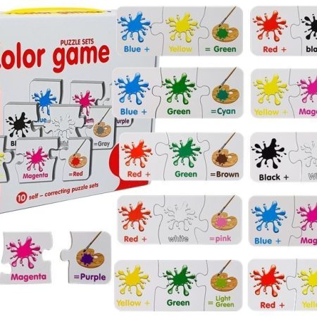Oktatási színes puzzle