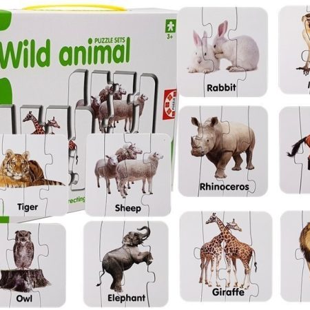 Oktatási puzzle vadon élő állatok