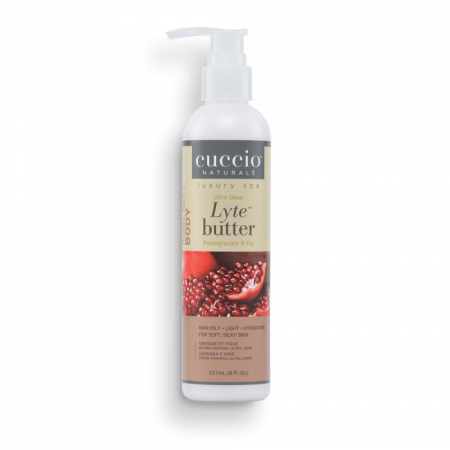 Cuccio Ultrakönnyű Testvaj Gránátalmával és Fügével - Lyte Butter Ultra Sheer Pomegranate & Fig (237 ml)