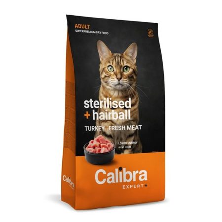 Calibra Cat EXPERT+ Adult Sterilised & Hairball macskatáp 1