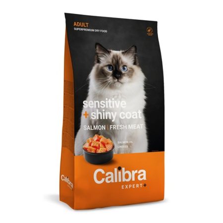 Calibra Cat EXPERT+ Adult Sensitive & Shiny coat macskatáp 6kg