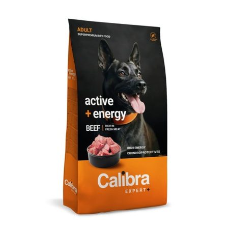 Calibra Dog EXPERT+ Adult Active & Energy Beef kutyatáp 12 kg