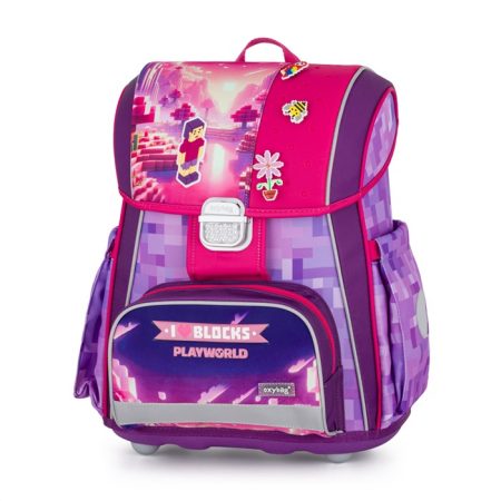Iskolai hátizsák PREMIUM Playworld Girl Pixel