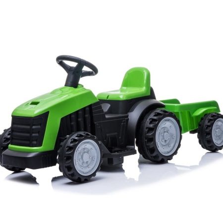 Gyermek elektromos traktor zöld burkolattal
