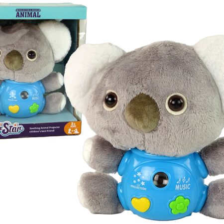 Plüss koala kivetítő szürke