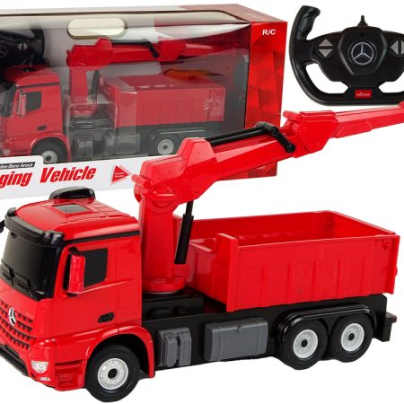 Mercedes Rastar R/C Red Remote Control Grapple Truck