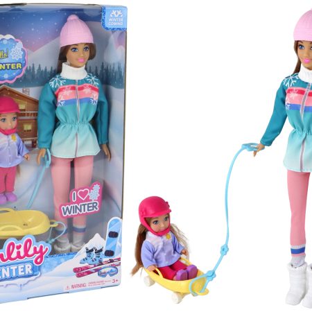 Anlily baba anya lányával télen