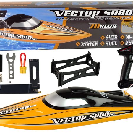Távirányítós motorcsónak R/C ARTR SR 80 PRO sárga