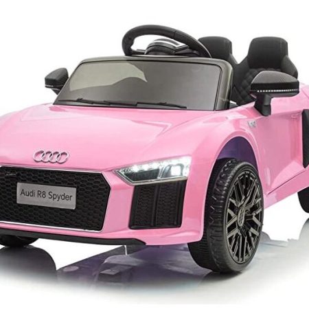 Gyermek elektromos kisautó Audi R8 Spyder rózsaszín