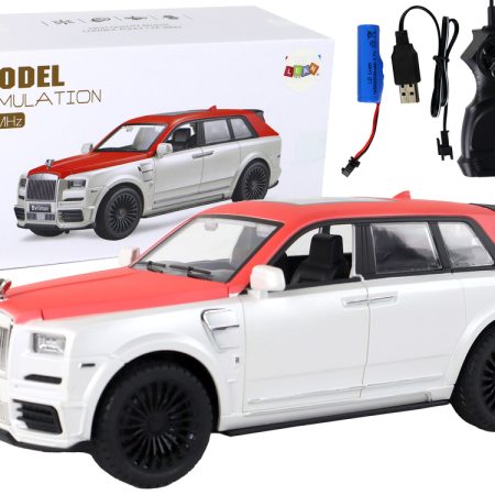 R/C Bvliiman 1:20 White Red Remote Control Car