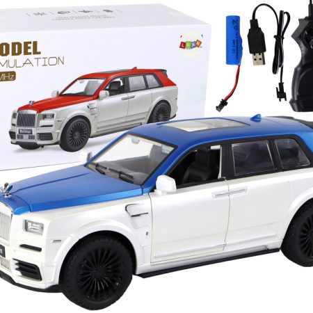 R/C Bvliiman 1:20 fehér kék távirányítós autó