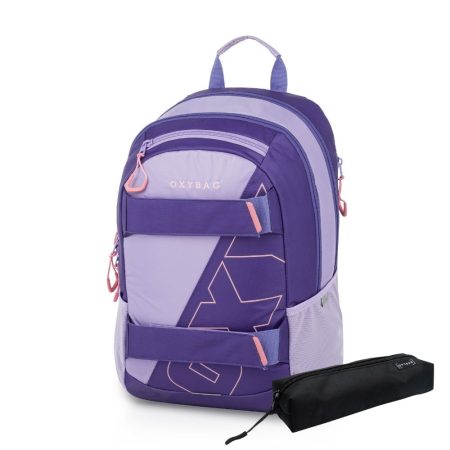 Diák hátizsák OXY Sport Half violet + ingyenes tolltartó
