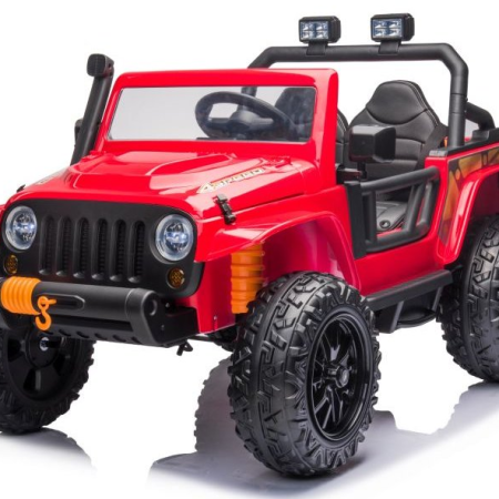 Elektromos játékautó Jeep 4Speed 4x45W piros