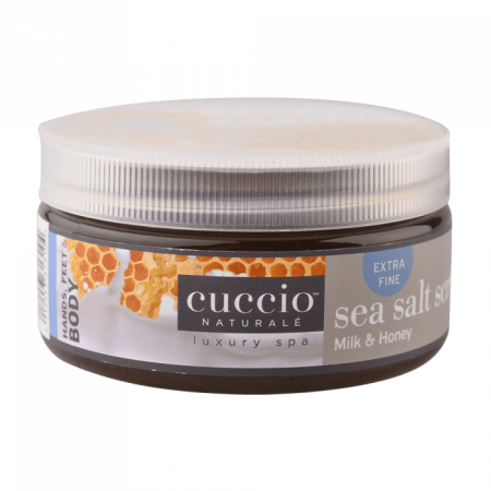 Cuccio Tengeri Sós Bőrradír Tejjel és Mézzel - Sea Salt Scrub Milk & Honey (226 g)