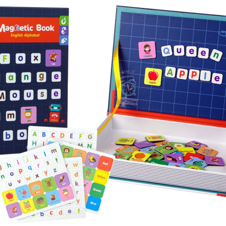 Oktatási mágneses puzzle az angol ábécé könyvben