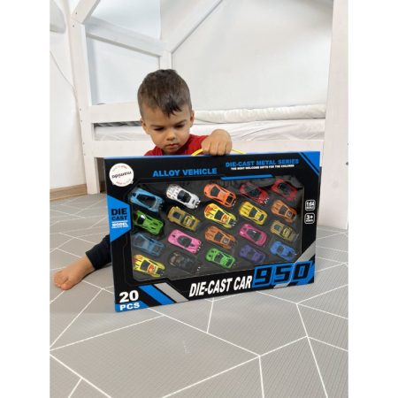Die-Cast autó készlet 20 db fém autóból