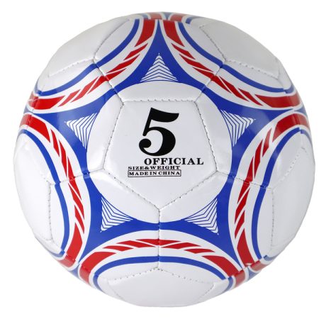 Színes futballlabda 5-ös méretű fehér