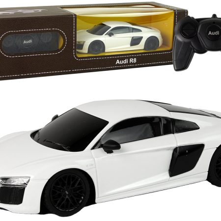 Elektromos autó R/C Audi R8 1:24 Rastar fehér színben