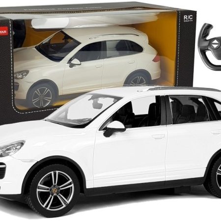 Elektromos R/C Porsche Cayenne Rastar 1:14 Fehér