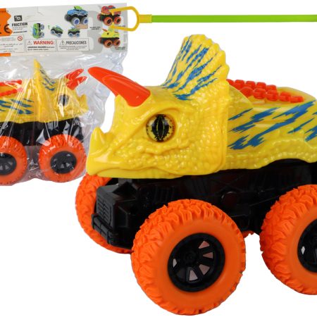 Elektromos játékautó Terep gomb Triceratops Gumi kerekek Sárga