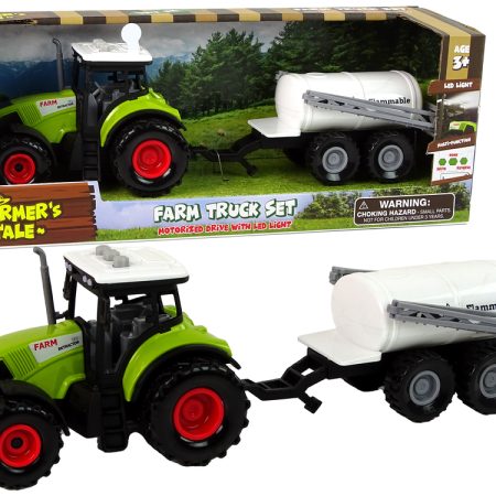 Elektromos játékautó Traktor gyerekeknek Trailer Farm játékautóval