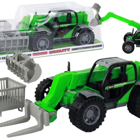 Elektromos játékautó Mezőgazdasági traktor Zöld daru Mezőgazdasági gép