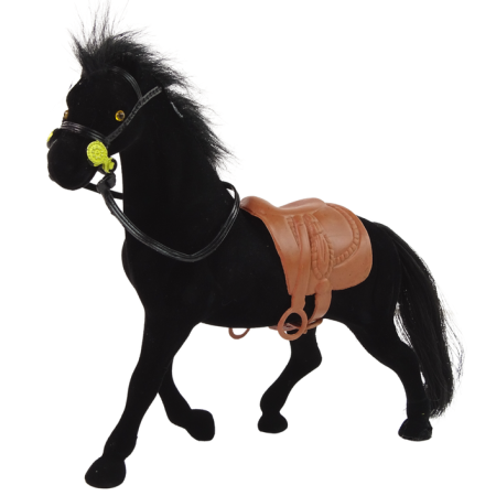 Black Farm Velvet Horse figura