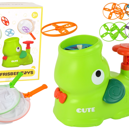 Ügyességi játék Catch Frisbee Elephant Catapult Green