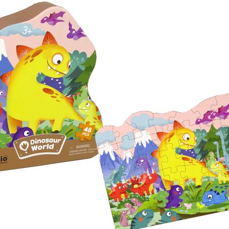 Dinoszaurusz és Vulkán puzzle 48 darabbal