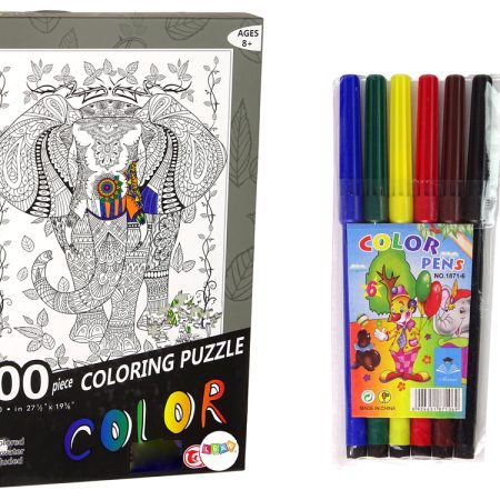 Színes puzzle 500 darab elefánttal