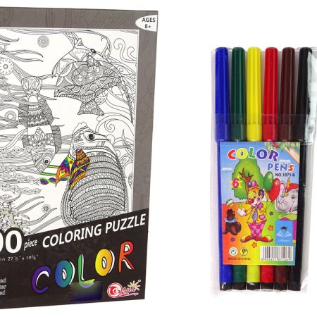 500 darabos színező puzzle - óceáni hal