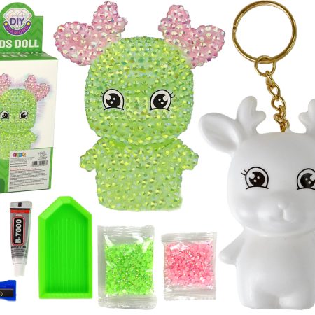 DIY Kit Diamond Rénszarvas DIY Kristályakasztó 3D zöld