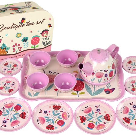 Tea- és kávékészlet tokban
