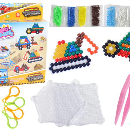 Vízgyöngyök készlet DIY Magic Beads 8 színű elektromos autók építőipari járművek