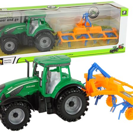 Zöld traktor