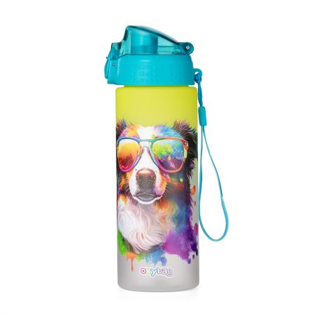 OXY CLiCK 600 ml-es kulacs crazy animals Kutya